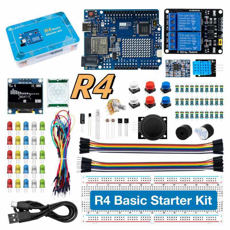 Science Project Kit - Zestaw startowy UNO R4 z obsługą